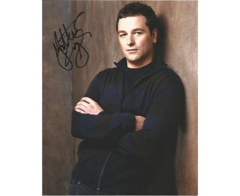 Matthew Rhys signed 10x8 colour photo half body portrait. Good Condition. All autographed items are genuine hand signed and c