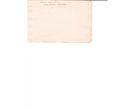 Jean Forbes-Robertson signed album page. (16 March 1905 - 24 December 1962) was an English actress. A versatile Shakespearean