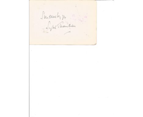Sybil Thorndike signed album page. (24 October 1882 - 9 June 1976) was an English actress who toured internationally in Shake