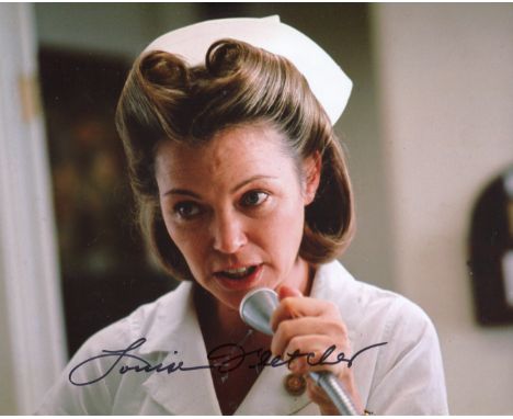 ONE FLEW OVER THE CUCKOO'S NEST movie photo signed by actress Louise Fletcher who played the iconic Nurse Rached. Good Condit