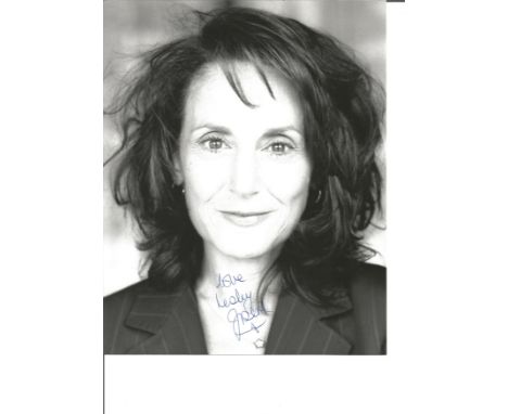Lesley Joseph signed 10x8 black and white photo. English actress and broadcaster, best known for playing Dorien Green in the 