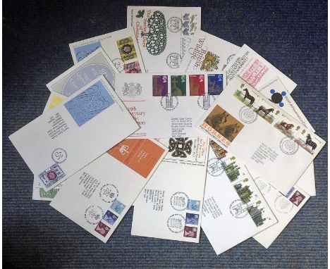 FDC collection 15 covers dating back to 1977 subjects include Energy , British Achievement in Chemistry, 80th Birthday Queen 
