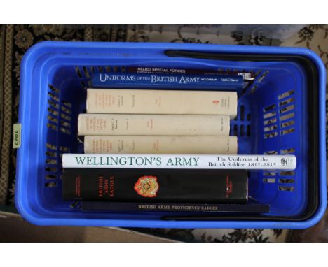 "History of the Uniforms of the British Army", by Cecil C.P. Lawson, together with five more volumes of uniforms and insignia