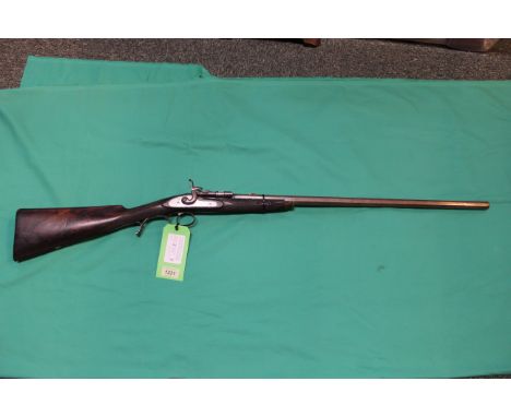 A Snider action .380 cal rook rifle by Barker London, S/No.4081, hexagonal barrel with one standing and one leaf rear sight (