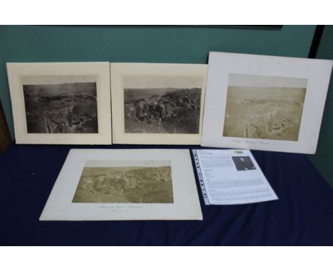 Two original Crimean War period photographs, both dated 1855, together with a platinotype portrait of each by Walter Scott da