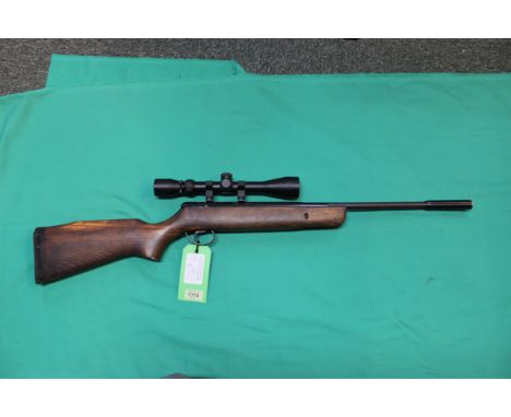 A B.S.A. Supersport .22 cal air rifle S/No.DS81119, fitted 3-9x40 scope and sound moderator, as a post 1939 air weapon the re