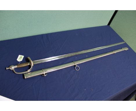 A sword 'styled' on a 1796 Cavalry Officers sword, plated hilt and scabbard with blade marked Henry Wilkinson Pall Mall Londo