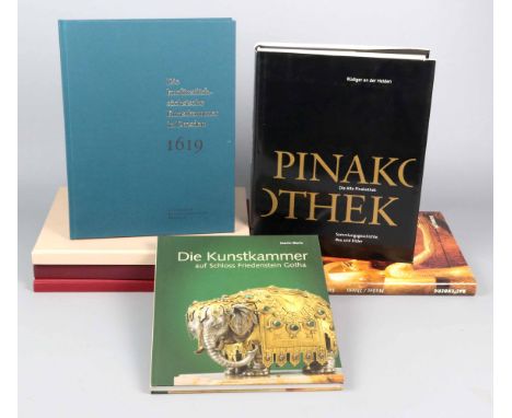 7 *Kunstkammer* Kunstbände u.a. dabei *Die alte Pinakothek* Sammlungsgeschichte Bau und Bilder, Rüdiger an der Heiden, Hirmer