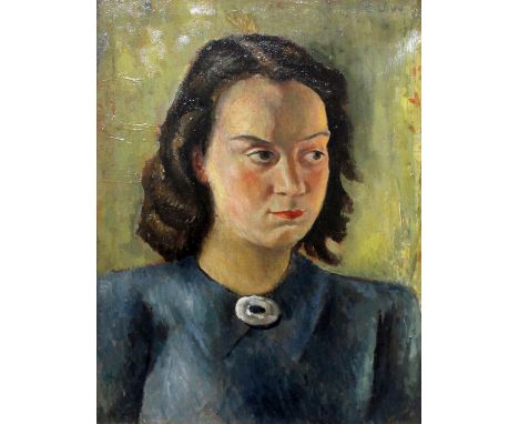Emmanuel Levy (1900-1986), portrait of a lady, oil on canvas, 42cm x 54cm, signed upper right, framed.  