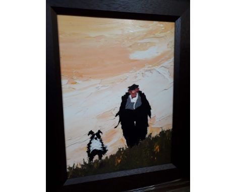 After Austin Moseley (b1930), "Shepherds Delight", giclee print, 29cm x 39cm, limited edition 124/195, DeMontfort Fine Art la
