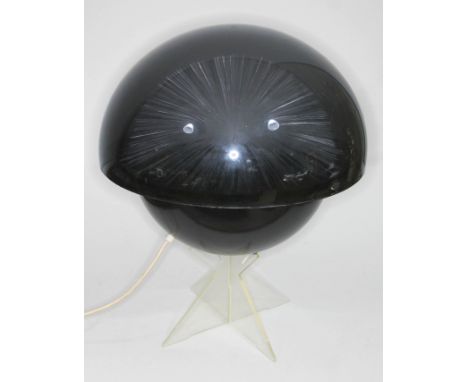 A retro perspex fibre optic lamp, height 46cm.  