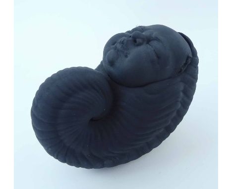 WENDY MAYER and ROY MAYNARD 'Recoil when the shadow forms', painted vinyl, mohair, shorter ceramic vase and black 2 acrylic p