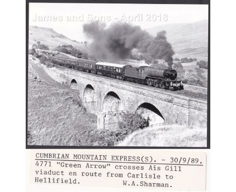 W.A.Sharman Photographic Quality Archive (10" x 8")- L.N.E.R.1-Cumbrian Mountain Express(S)-30/9/89, 4771 "Green Arrow" cross