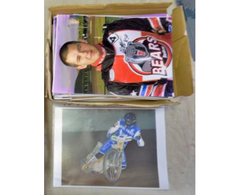 200- professional photographs 10" x 8"- a few 11.1/2" x 8.1/4", each photo hand signed, signature obtained by photographer, A