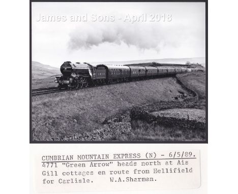 W.A.Sharman Photographic Quality Archive (10" x 8")- L.N.E.R.1-Cumbrian Mountain Express (N) -6/5/89, 4771 "Green Arrow" head