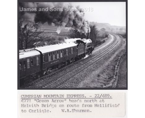 W.A.Sharman Photographic Quality Archive (10" x 8")- L.N.E.R.1-Cumbrian Mountain Express - 22/4/89, 4771 "Green Arrow" heads 