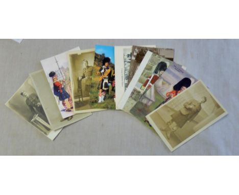 Black Watch - Good Range with Harry Payne (3) RP's. KGV, Pipe Major etc (10)