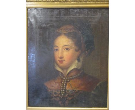 English School (19th Century), Portrait of Mary, Queen of Scots, oil on canvas  