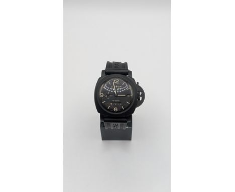 Panerai Luminor 1950 10 Days GMT Black ceramic and titanium case, Panerai black rubber strapSerial no. BB1745817Complete with