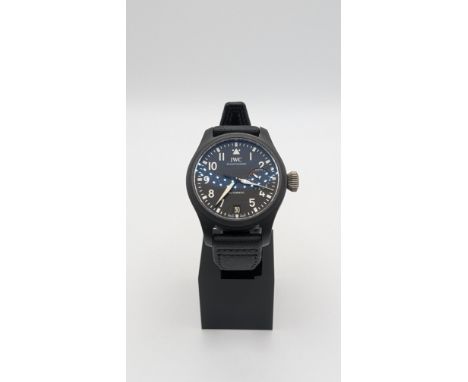 IWC Big Pilot Top Gun IW502002 Automatic 46mm, Black calfskin strapSerial no. 6073671Complete with:Watch boxGuarantee card (D