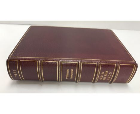 MARGARET MITCHELL "Gone with the Wind", first edition, published by the Macmillan Company New York 1936, tooled and gilded bu
