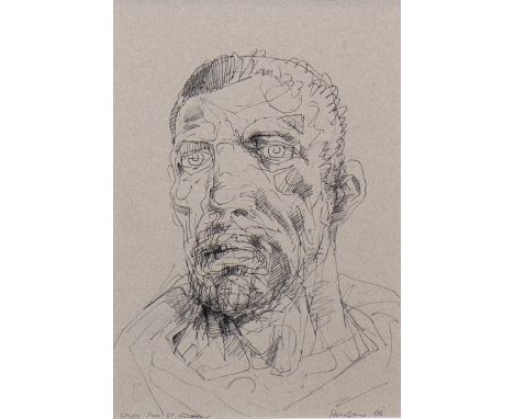 * PETER HOWSON OBE (SCOTTISH b 1958), STUDY FOR ST ANDREW'S III ink on paper, signed, titled and dated '06 28cm x 18cm Mounte