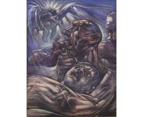 * PETER HOWSON (SCOTTISH b 1958), DILIGENT REAPER pastel on paper, signed and dated 2006, further signed, titled and dated 20