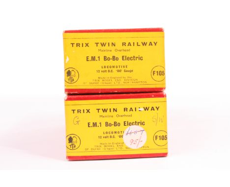 Trix 00 Gauge 12V EM1 Pantograph Locomotives: F105G 26056 ‘Triton’ and 26010, in original boxes, E, boxes VG (2)
