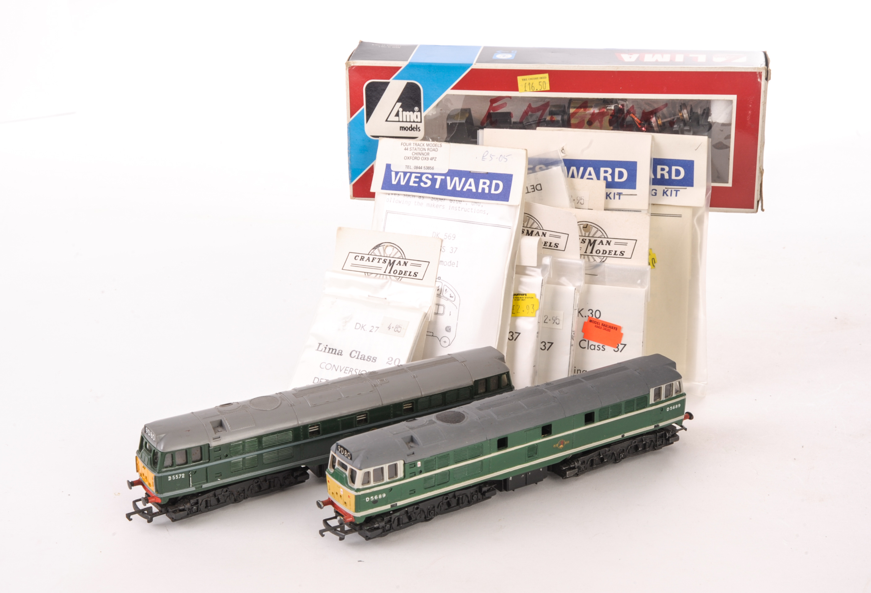 00 Gauge Diesel conversion and detailing kits quantity of