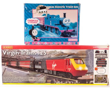 Hornby 00 Gauge Train Sets: Virgin Trains 125 set, including 4-car HST, track and power controller; with Thomas the Tank Engi