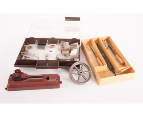 A Stuart Turner Horizontal steam engine kit: standard S-T kit but unboxed, not checked in detail, but appears to include all 