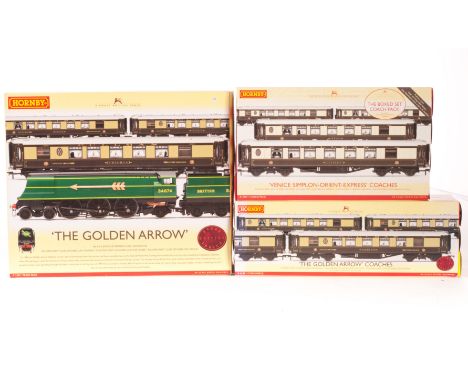 Hornby (China) 00 Gauge The Golden Arrow train pack and additional Coaches: R2369 Golden Arrow Train Pack including Bulleid P