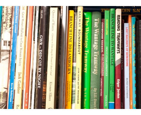 A fine collection of Railway and Tramway books of local interest: including The Wantage Tramway (Pearce Higgins, Wilkinson an