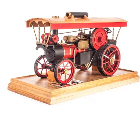 A scratchbuilt apx. 1in to the foot scale Showman’s Traction Engine, believed to be constructed from a ‘Markie’ Kit or simila