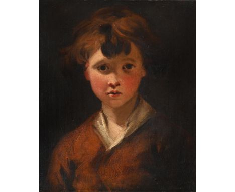 CIRCLE OF JOSHUA REYNOLDS (BRITISH 1723-1792) EDWIN: STUDY OF A YOUNG BOY Oil on canvas  43 x 35.5cm (16¾ x 13¾ in.)  Provena