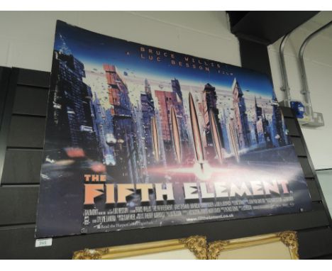 A vintage poster print for Fifth Element film