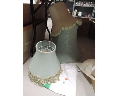 A selection of vintage lamp shades