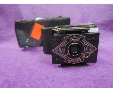 An Ensign Midget folding camera