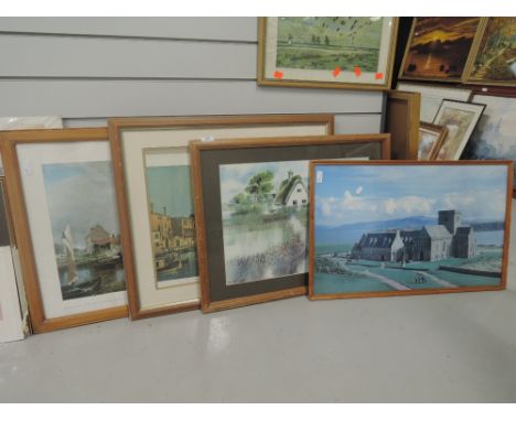 A selection of vintage prints mostly landscapes