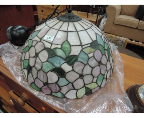 A ceiling light fitting having opaque glass shade (sold as decorative untested)