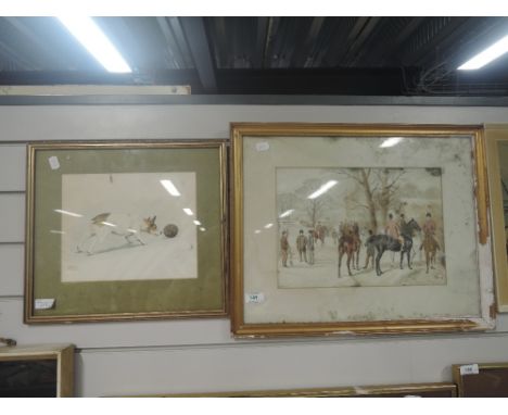 A selection of vintage hunting theme pictures