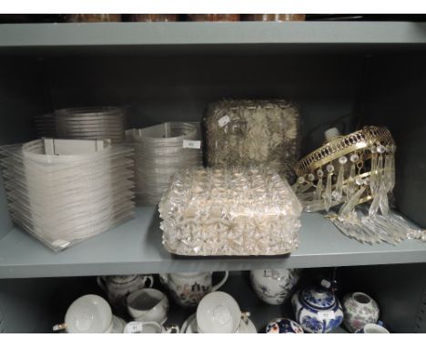 A selection of vintage lighting fixtures and fittings