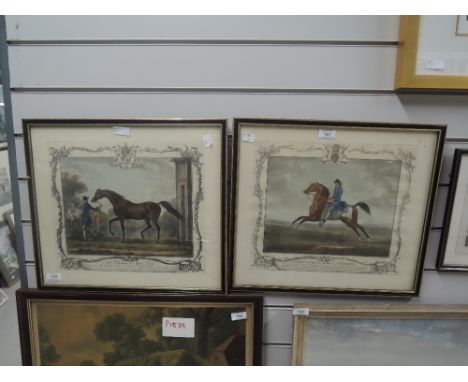 Two vintage full colour prints after Seymour Odin horse related