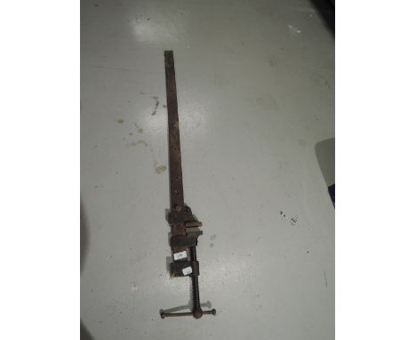 A vintage metal cast sash clamp by Woden
