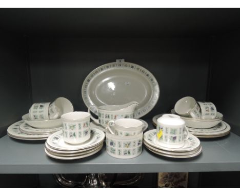 A selection of vintage ceramics by Royal Doulton in the Tapestry pattern