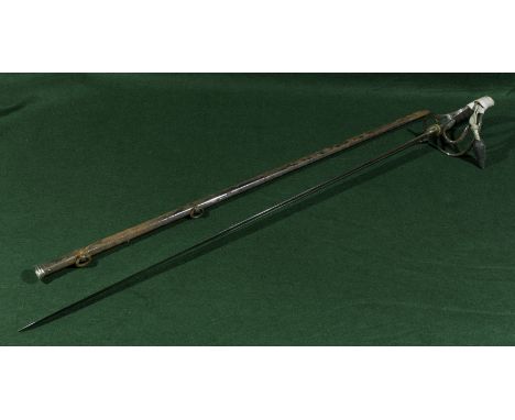 A rapier and scabbard, Lexington & London blade
