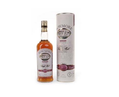 BOWMORE DAWNActive. Bowmore, Islay.Finished in ruby port pipes. 700ml, 51.5% volume, in tube.    CONDITION REPORT:  Very good
