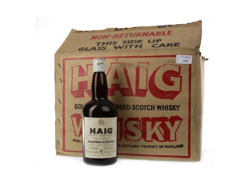 CASE OF HAIG GOLD LABEL 70° PROOF (12)Blended Scotch Whisky. 26 2/3 fl.oz, 70° proof, in original case.    CONDITION REPORT: 