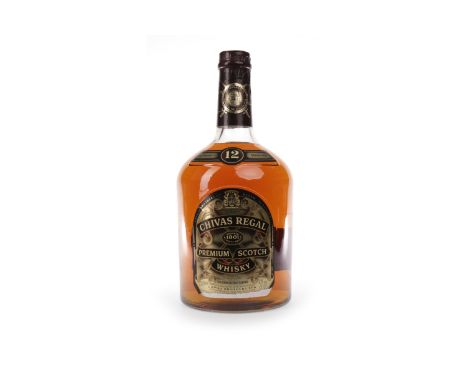 CHIVAS REGAL 12 YEARS OLD 3.78 LITRES Blended Scotch Whisky 3.78 litres, 43% volume, in carton with pressure pump.    CONDITI