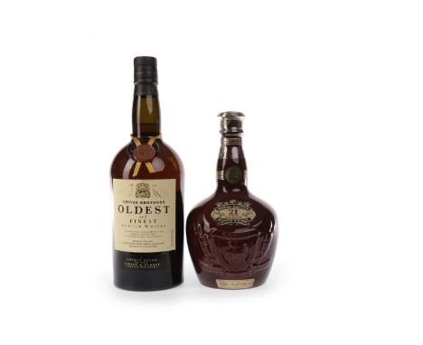CHIVAS BROTHERS OLDEST AND FINEST ONE LITREBlended Scotch Whisky. 1 litre, 43% volume, in presentation box. ROYAL SALUTE AGED